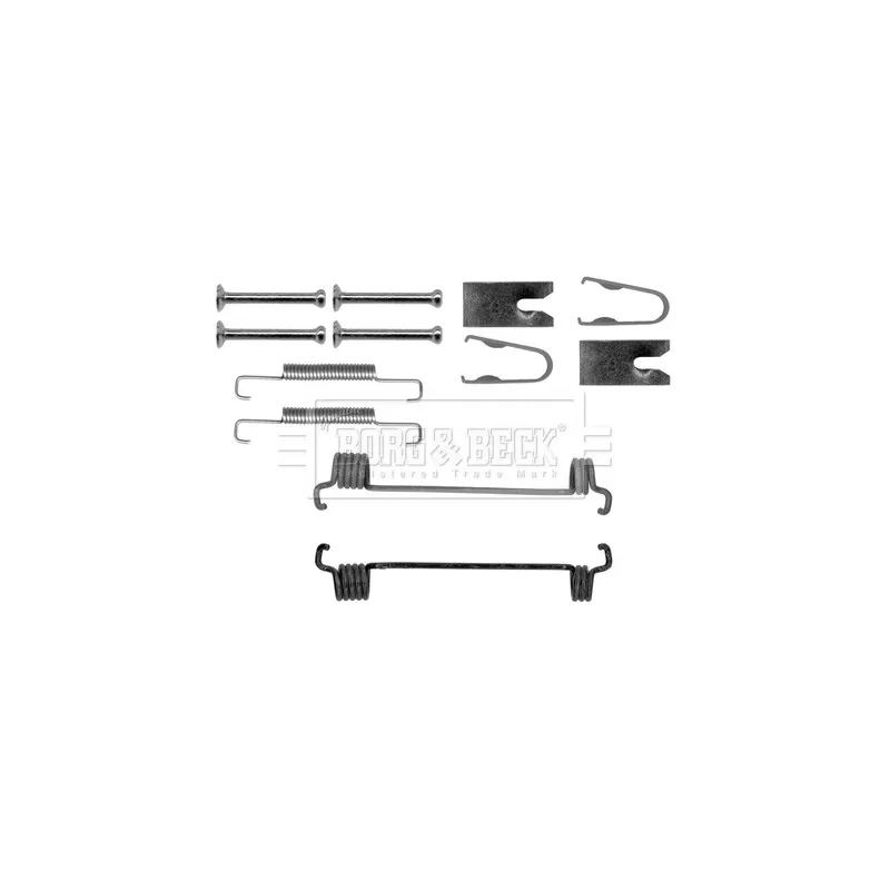 Kit d'accessoires, plaquette de frein à disque BORG & BECK BBK6164