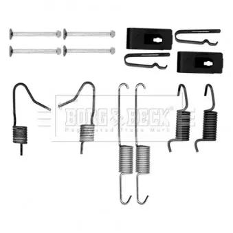 Kit d'accessoires, plaquette de frein à disque BORG & BECK BBK6167