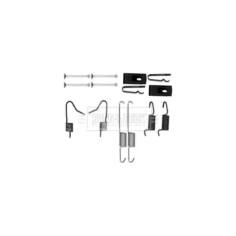 Kit d'accessoires, plaquette de frein à disque BORG & BECK BBK6167