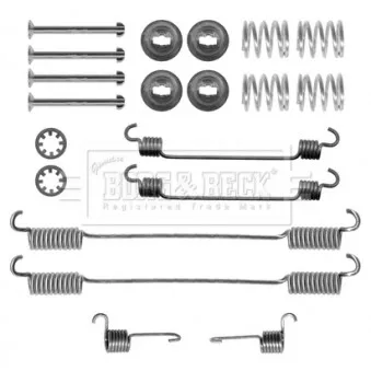 Kit d'accessoires, plaquette de frein à disque BORG & BECK BBK6172