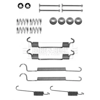 Kit d'accessoires, plaquette de frein à disque BORG & BECK BBK6194