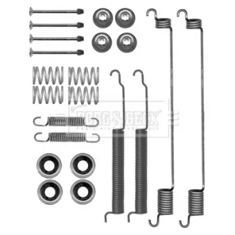 Kit d'accessoires, plaquette de frein à disque BORG & BECK BBK6195