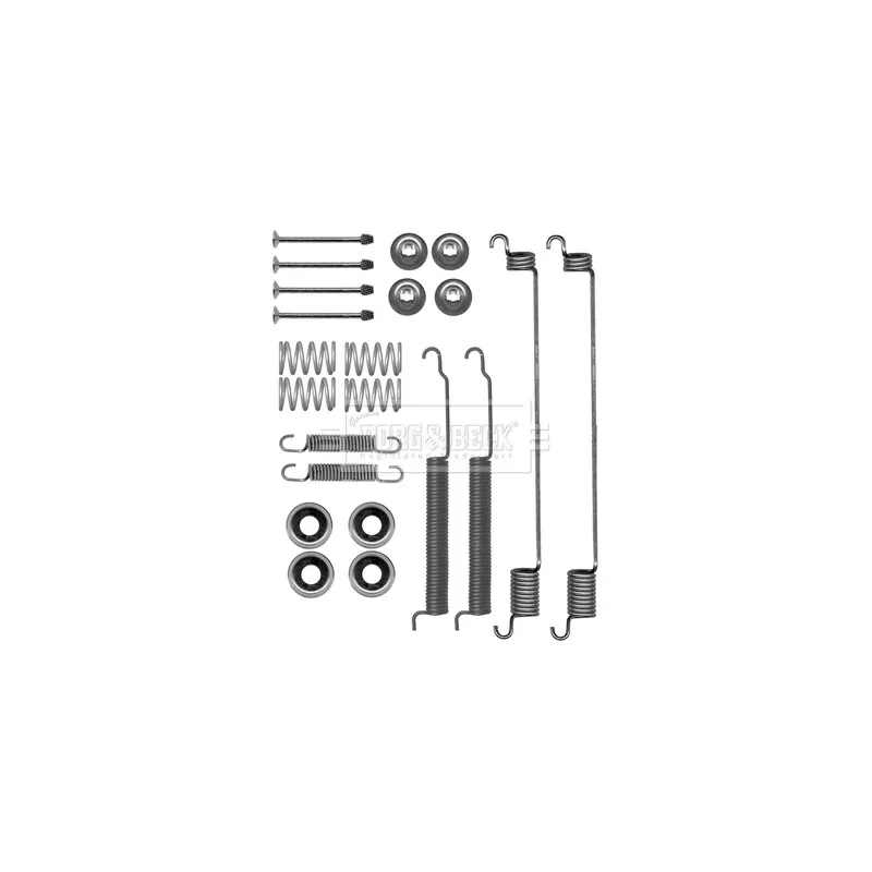 Kit d'accessoires, plaquette de frein à disque BORG & BECK BBK6195