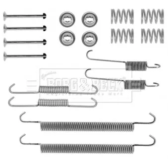 Kit d'accessoires, plaquette de frein à disque BORG & BECK BBK6200