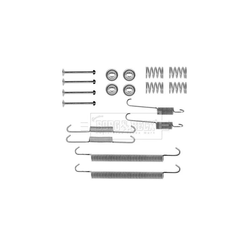 Kit d'accessoires, plaquette de frein à disque BORG & BECK BBK6200