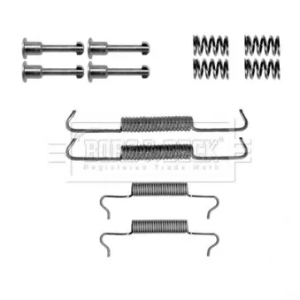 Kit d'accessoires, plaquette de frein à disque BORG & BECK BBK6210