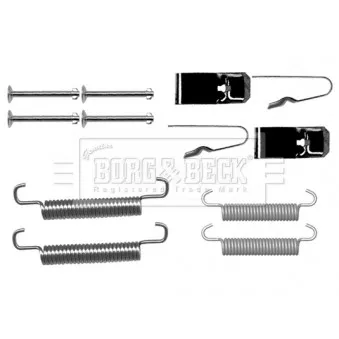 Kit d'accessoires, plaquette de frein à disque BORG & BECK BBK6213