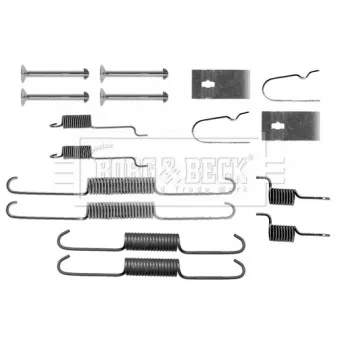 Kit d'accessoires, plaquette de frein à disque BORG & BECK BBK6220