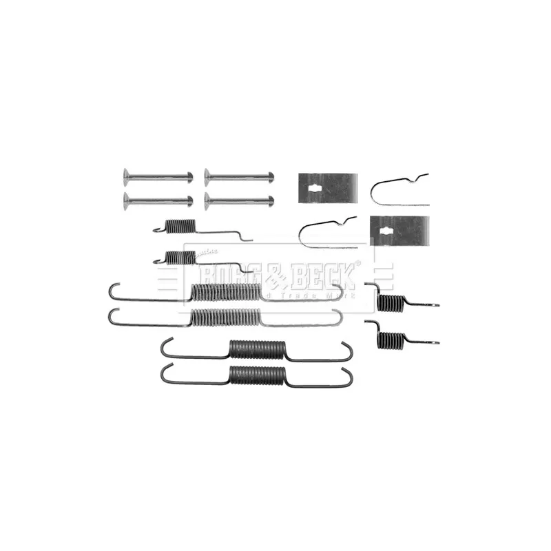 Kit d'accessoires, plaquette de frein à disque BORG & BECK BBK6220