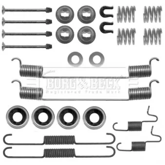 Kit d'accessoires, plaquette de frein à disque BORG & BECK BBK6222