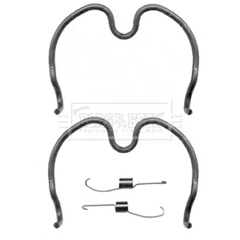 Kit d'accessoires, plaquette de frein à disque BORG & BECK BBK6223
