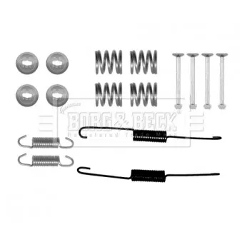 Kit d'accessoires, plaquette de frein à disque BORG & BECK BBK6226