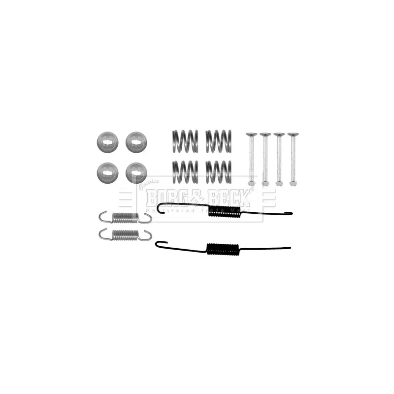 Kit d'accessoires, plaquette de frein à disque BORG & BECK BBK6226