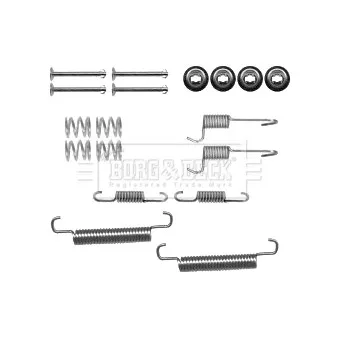Kit d'accessoires, mâchoire de frein BORG & BECK BBK6228