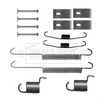 Kit d'accessoires, plaquette de frein à disque BORG & BECK BBK6230