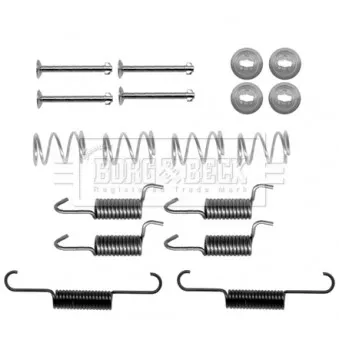 Kit d'accessoires, plaquette de frein à disque BORG & BECK BBK6236