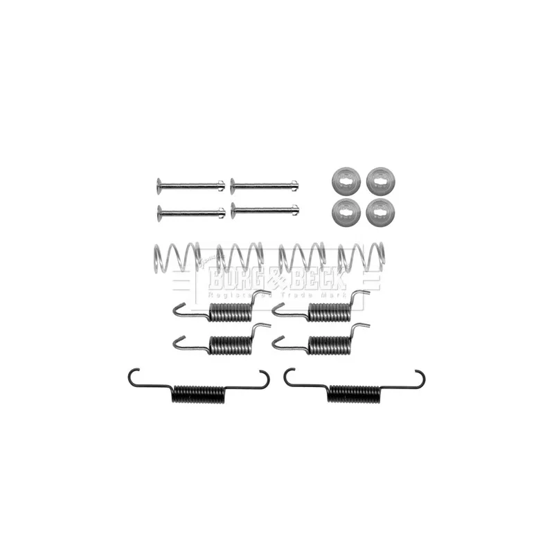 Kit d'accessoires, plaquette de frein à disque BORG & BECK BBK6236