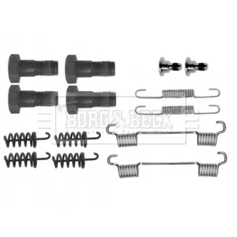 Kit d'accessoires, plaquette de frein à disque BORG & BECK BBK6237