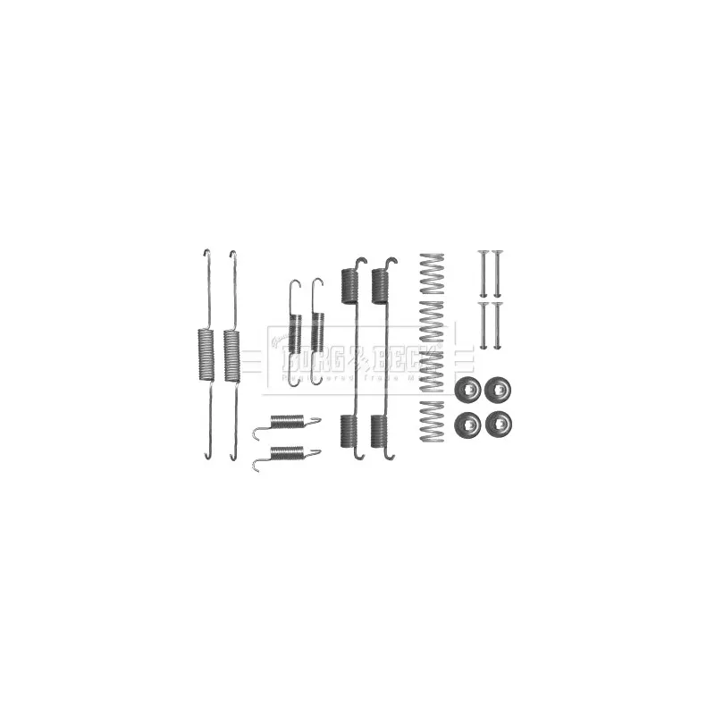 Kit d'accessoires, plaquette de frein à disque BORG & BECK BBK6239