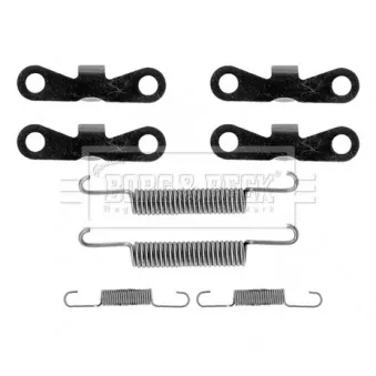 Kit d'accessoires, plaquette de frein à disque BORG & BECK BBK6241