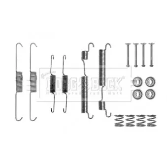 Kit d'accessoires, plaquette de frein à disque BORG & BECK BBK6242