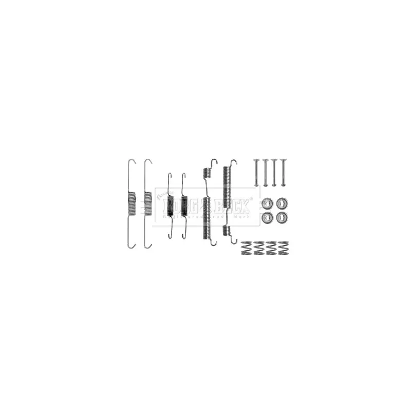 Kit d'accessoires, plaquette de frein à disque BORG & BECK BBK6242