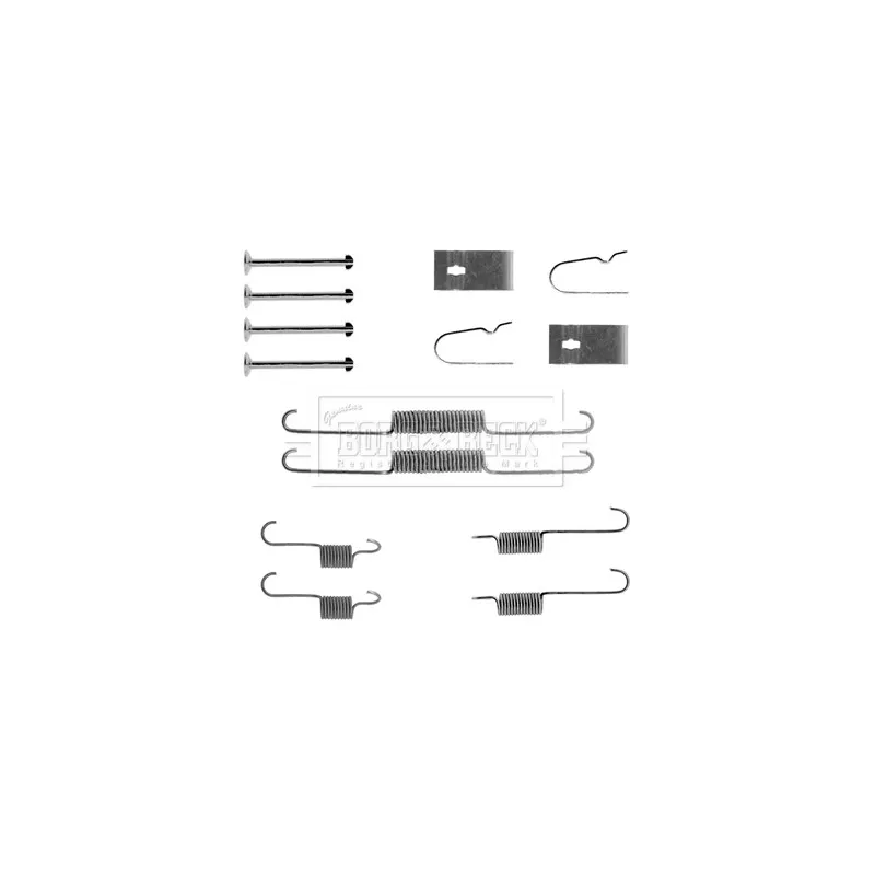 Kit d'accessoires, plaquette de frein à disque BORG & BECK BBK6244