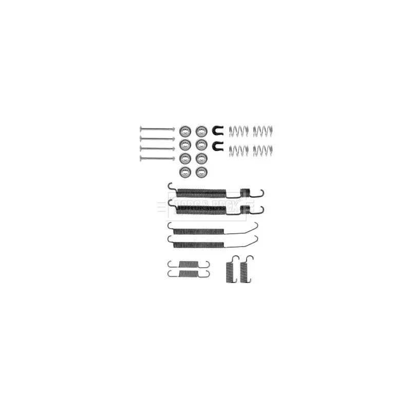 Kit d'accessoires, plaquette de frein à disque BORG & BECK BBK6250