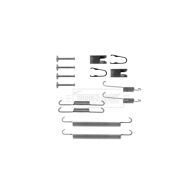 Kit d'accessoires, plaquette de frein à disque BORG & BECK BBK6252