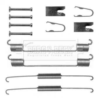 Kit d'accessoires, plaquette de frein à disque BORG & BECK BBK6253