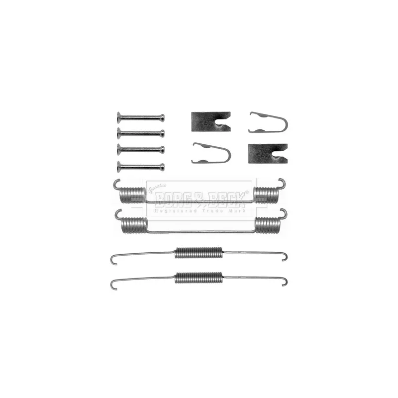 Kit d'accessoires, plaquette de frein à disque BORG & BECK BBK6253