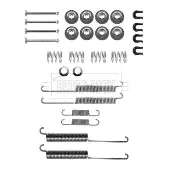 Kit d'accessoires, plaquette de frein à disque BORG & BECK BBK6254