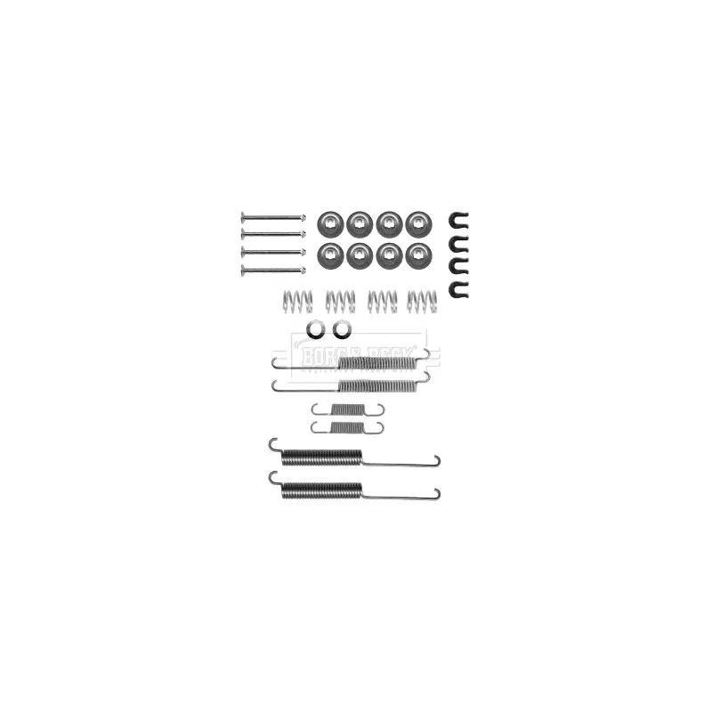 Kit d'accessoires, plaquette de frein à disque BORG & BECK BBK6254