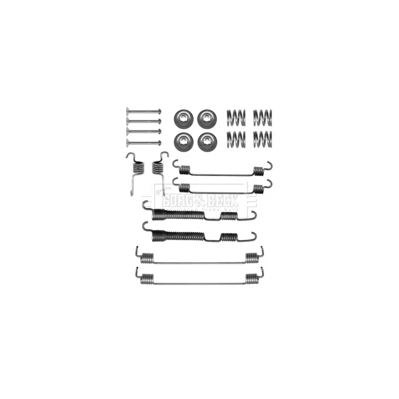 Kit d'accessoires, plaquette de frein à disque BORG & BECK BBK6255
