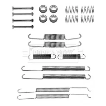 Kit d'accessoires, plaquette de frein à disque BORG & BECK BBK6267