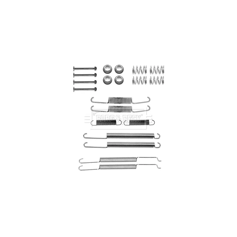 Kit d'accessoires, plaquette de frein à disque BORG & BECK BBK6267