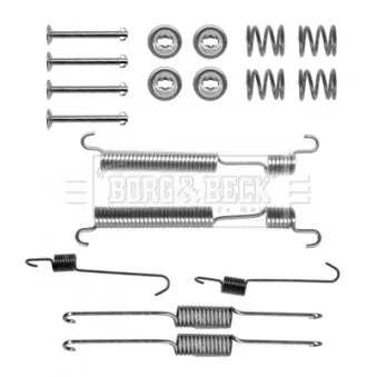 Kit d'accessoires, plaquette de frein à disque BORG & BECK BBK6268