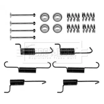 Kit d'accessoires, plaquette de frein à disque BORG & BECK BBK6270