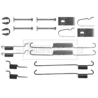 Kit d'accessoires, plaquette de frein à disque BORG & BECK BBK6274
