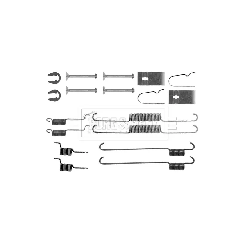 Kit d'accessoires, plaquette de frein à disque BORG & BECK BBK6274