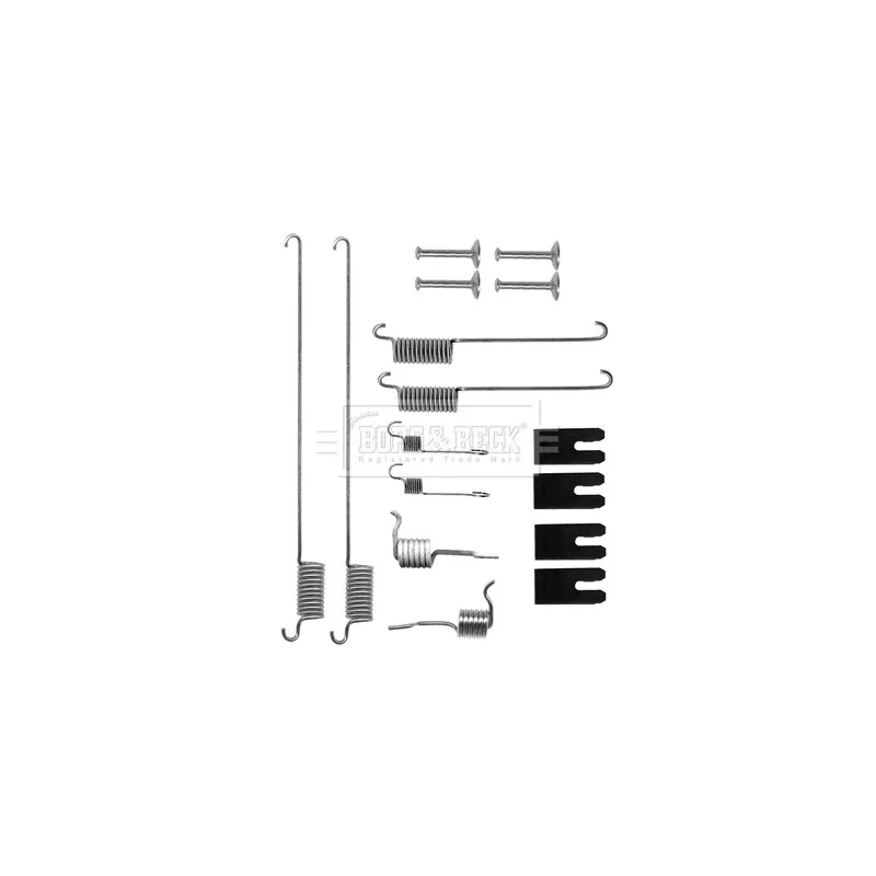 Kit d'accessoires, plaquette de frein à disque BORG & BECK BBK6275