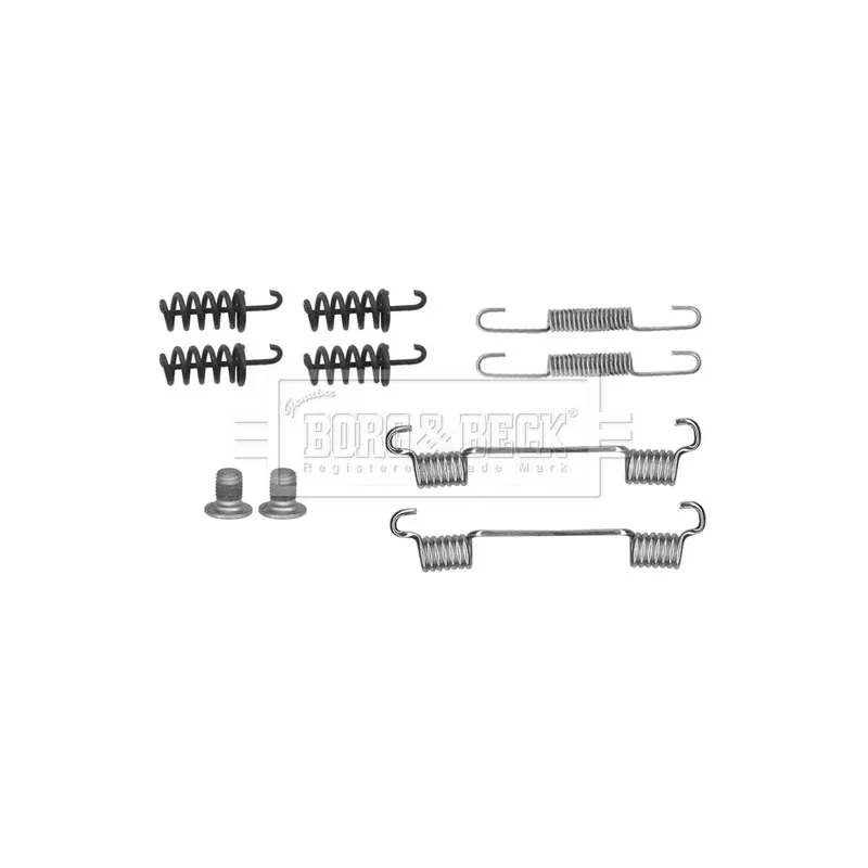 Kit d'accessoires, plaquette de frein à disque BORG & BECK BBK6284