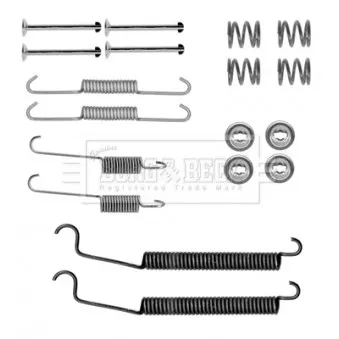 Kit d'accessoires, plaquette de frein à disque BORG & BECK BBK6290