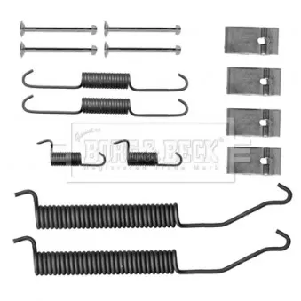 Kit d'accessoires, plaquette de frein à disque BORG & BECK BBK6298