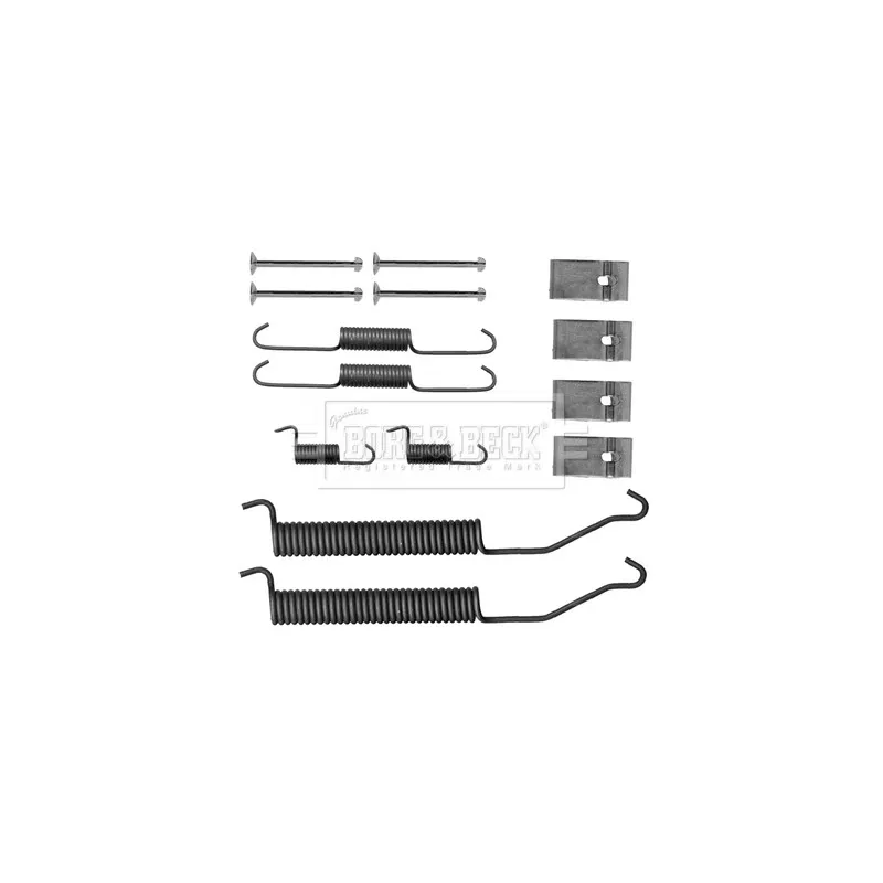 Kit d'accessoires, plaquette de frein à disque BORG & BECK BBK6298