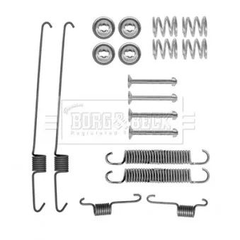 Kit d'accessoires, plaquette de frein à disque BORG & BECK BBK6300