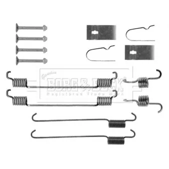 Kit d'accessoires, plaquette de frein à disque BORG & BECK BBK6303