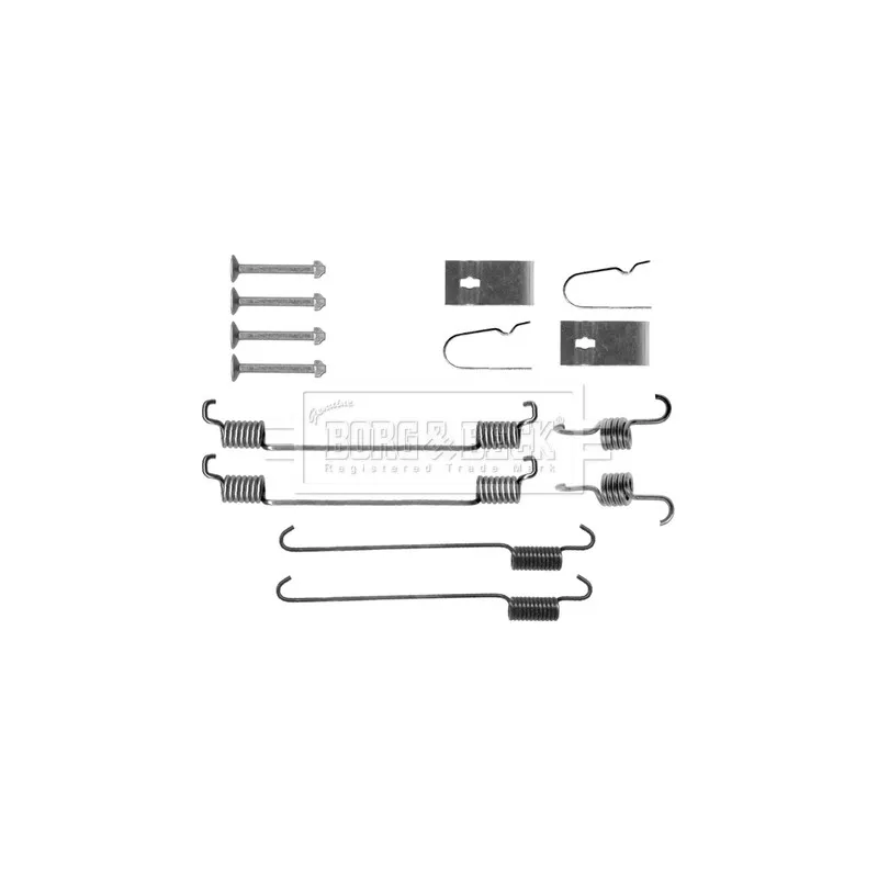 Kit d'accessoires, plaquette de frein à disque BORG & BECK BBK6303