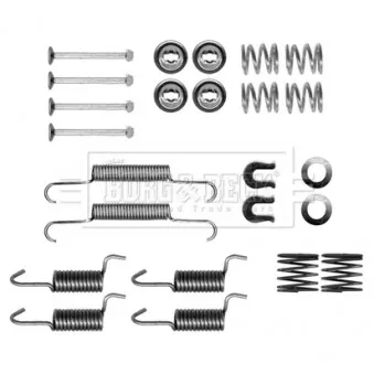 Kit d'accessoires, plaquette de frein à disque BORG & BECK BBK6305