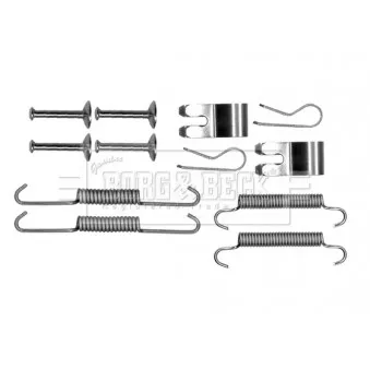Kit d'accessoires, plaquette de frein à disque BORG & BECK BBK6307